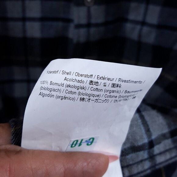 NORSE PROJECTS Shirt Mens Small Gray Check Button Up CARSTEN FLANNEL $215 - Picture 8 of 11